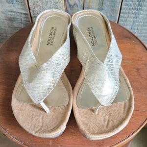 Kenneth Cole Reaction Metallic Sandals